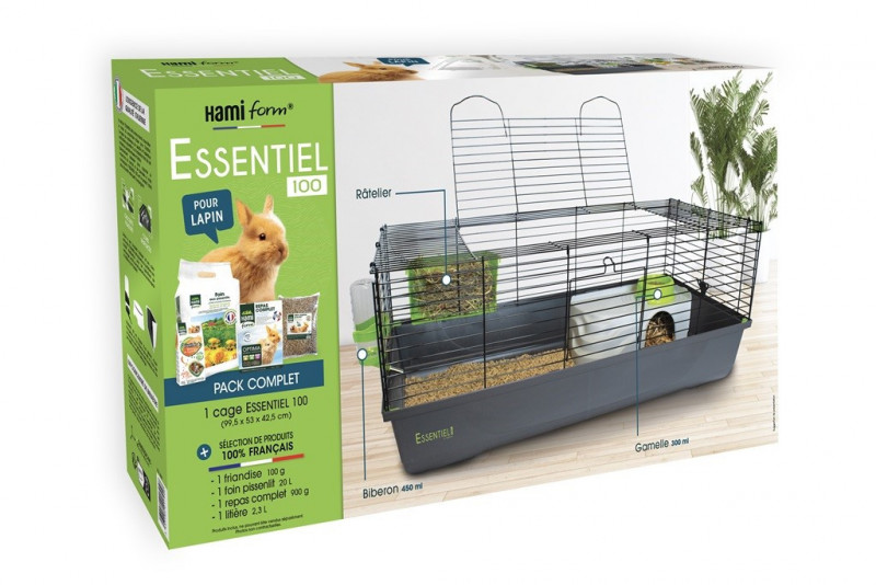 Kit complet pour cage à lapin