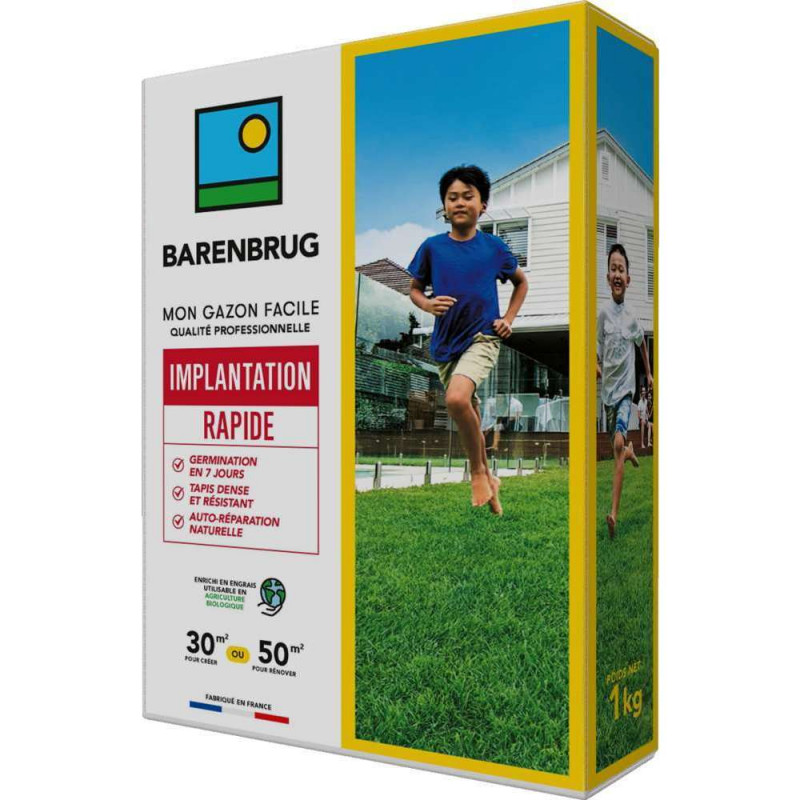Gazon Implantation rapide - boite de 1kg