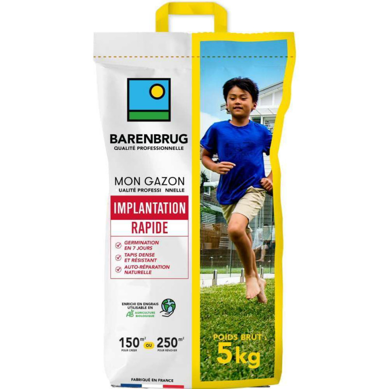 Gazon Implantation rapide - sac de 5kg