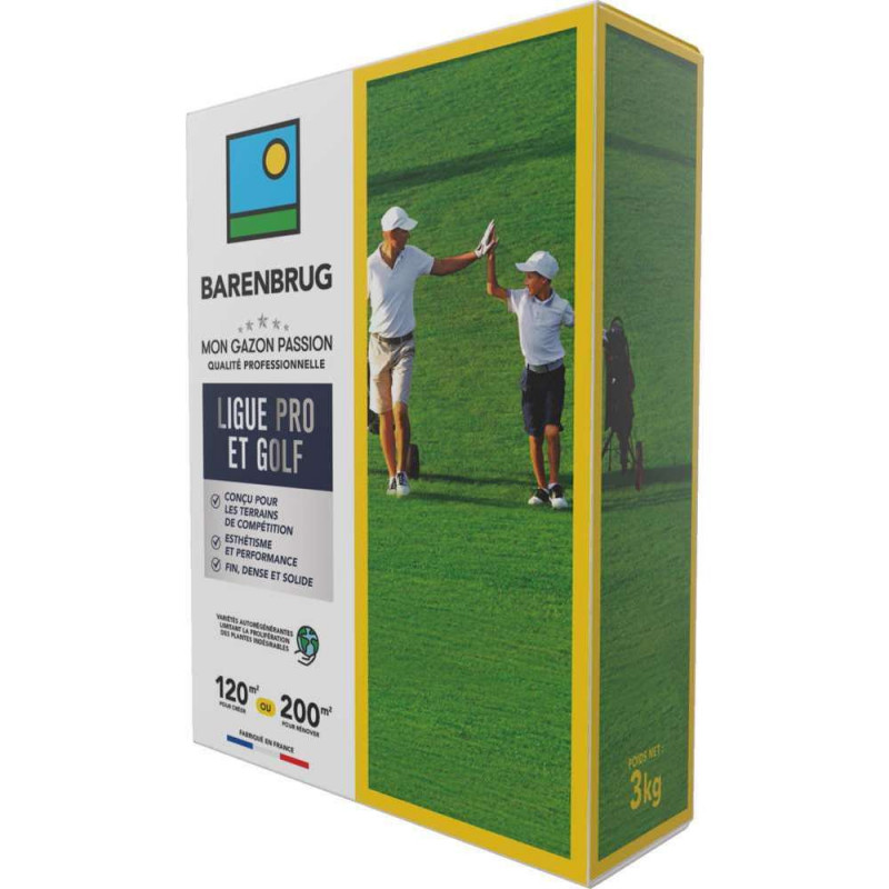 Gazon Ligue pro et golf - boite de 3kg