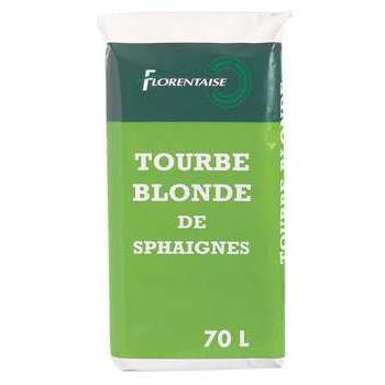 Tourbe blonde de sphaignes - sac de 70 litres