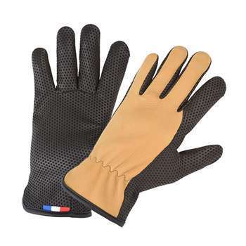 Gants jardinage : cuir, solides, taille 6