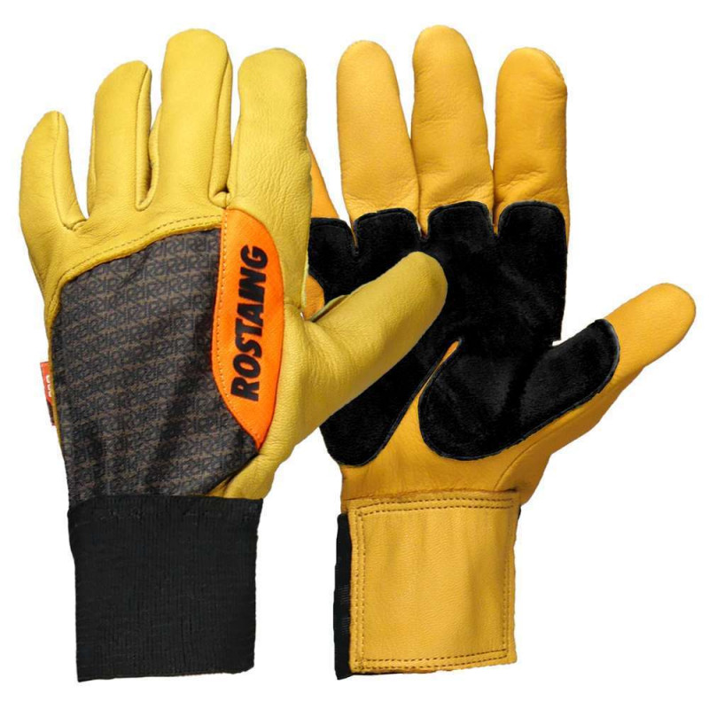 Gants de bûcheronnage résistants, en cuir - Taille