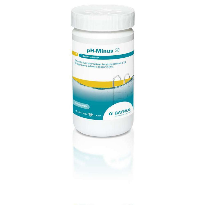Granulés pour piscine pH Minus - boîte de 1,5 kg
