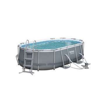 Kit piscine Power Steel Frame Ovale L 424 l 250 h