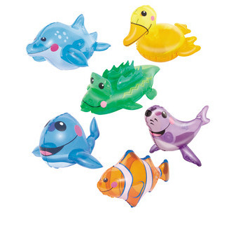 Animaux gonflables assortis : x6, 30cm