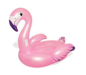 Bouée chevauchable flamant rose XXL 173x170cm