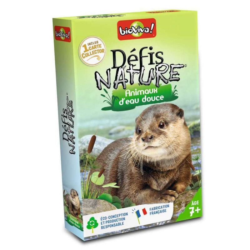 Jeu de cartes Défis Nature - Animaux d'eau douce