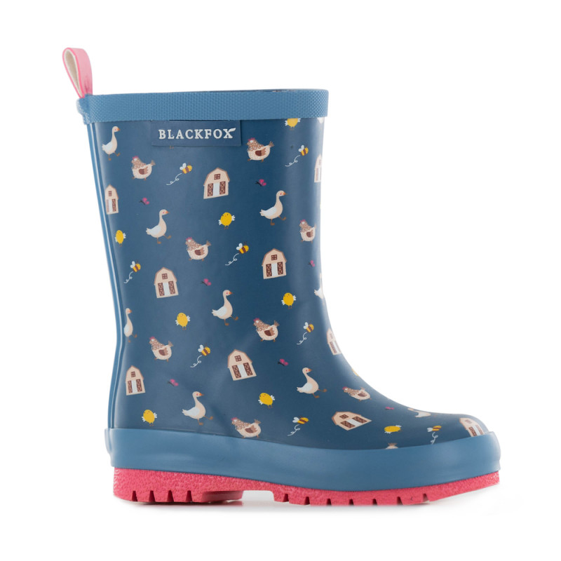 Bottes pour enfant 'Kansas', coloris bleu avec mot