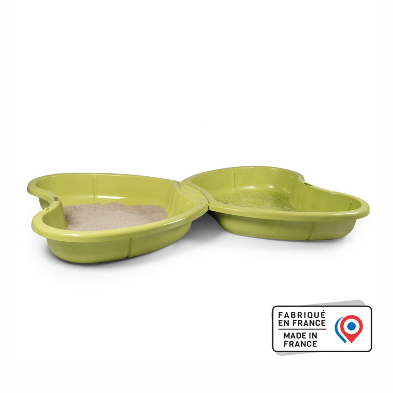 Bac à sable 'Papillon', coloris vert - L. 167xl. 1