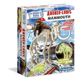 Kit archéologie : mammouth phosphorescent