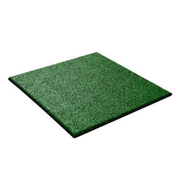 Dalle amortissante : caoutch., vert, 50x50cm