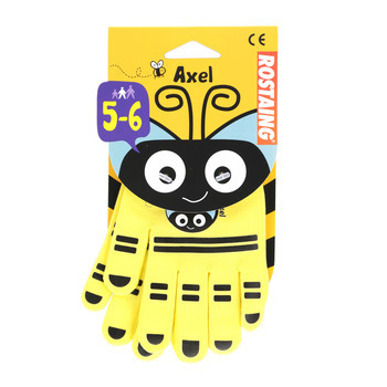 Gants jardin abeille : polyamide, T.5-6 ans