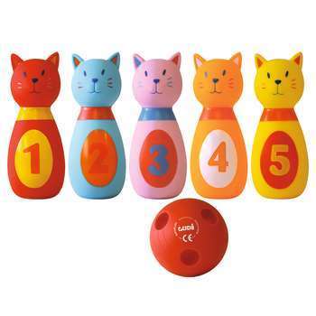 Jeu de quilles Chat pour enfant à partir de 10 moi