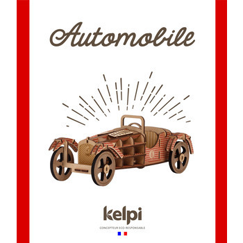 Maquette voiture motif rouge