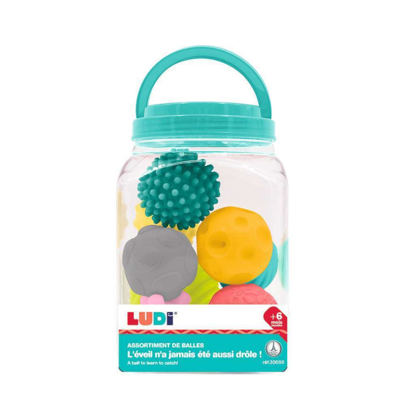 Assortiment de 8 balles sensorielles