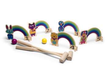 Jeu Croquet arc en ciel