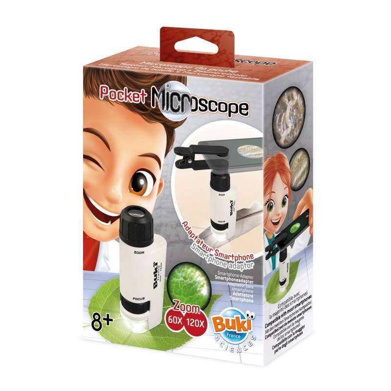Jeu éducatif microscope de poche avec grossissemen