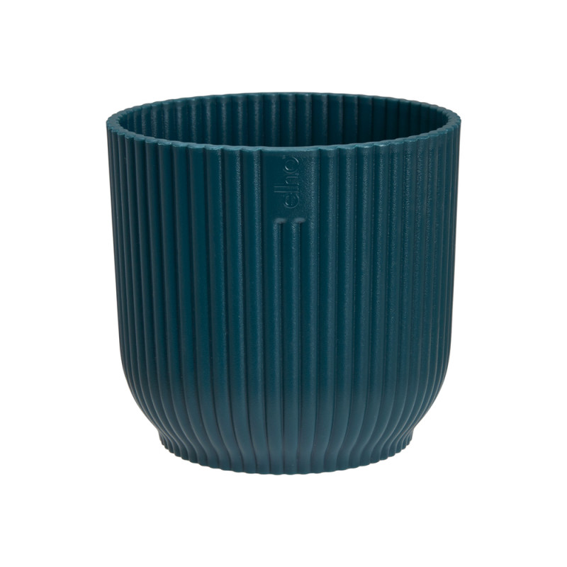Cache-pot Vibes Fold rond mini Ø11cm bleu foncé