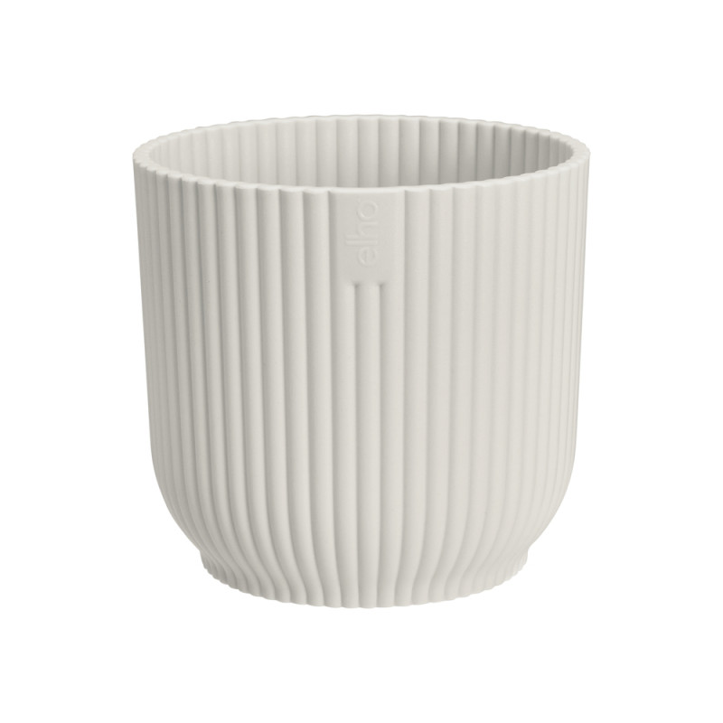 Cache-pot Vibes Fold rond mini Ø11cm blanc soie