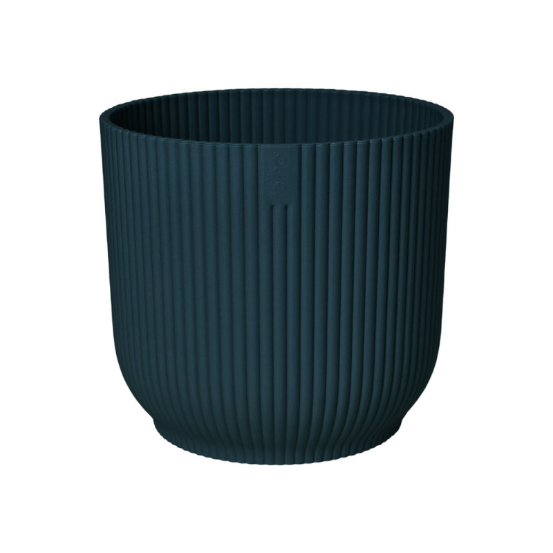 Cache-pot Vibes Fold rond Ø30cm bleu foncé