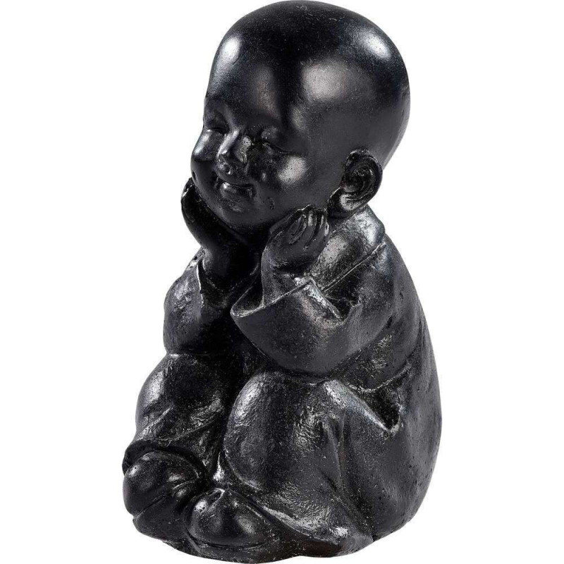 Statue ton ciré noir - H.13cm