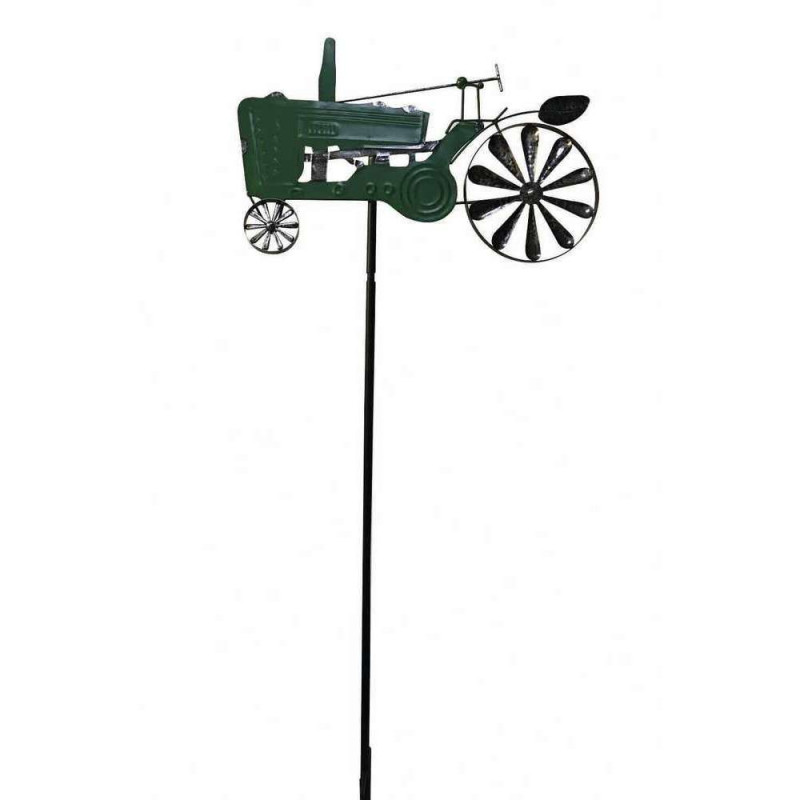 Tuteur silhouette tracteur : métal, 120x52cm