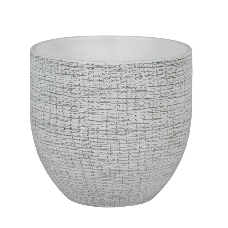 Cache-pot Arosa blanc Ø24cm H22cm