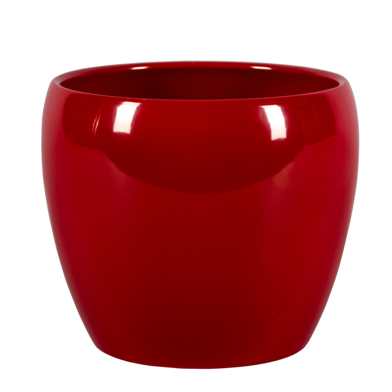 Cache-pot ZT rouge Ø11cm - H9cm