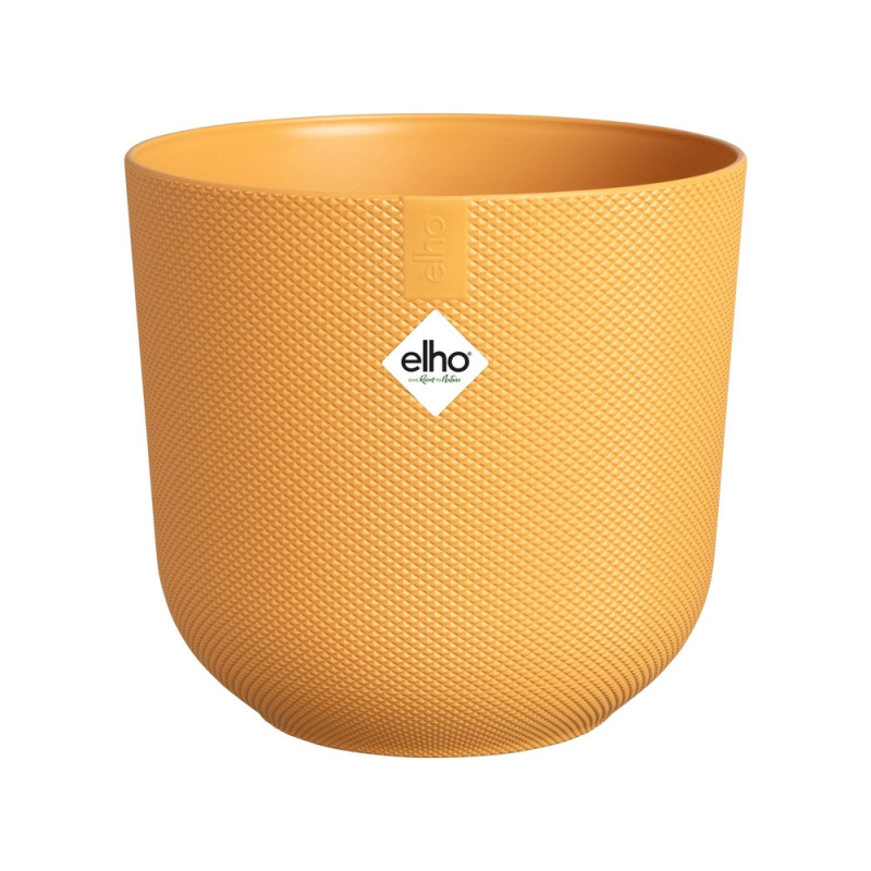 Cache-pot Jazz ?23cm jaune ambré