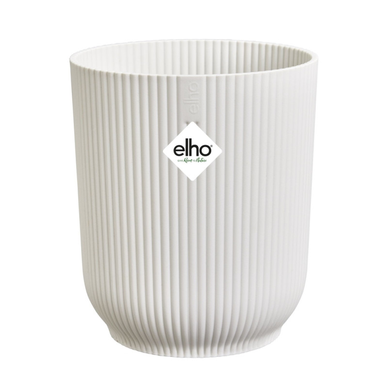 Cache-pot Vibes Fold orchidée H. 12. 5cm blanc soi