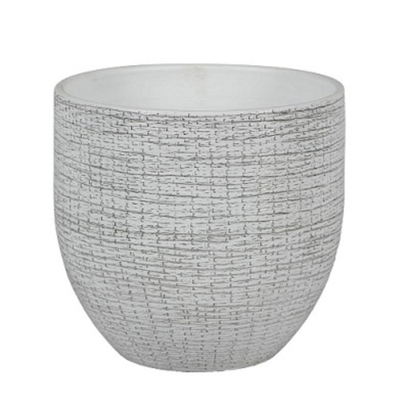 Cache-pot Arosa blanc D35cm - H. 31cm