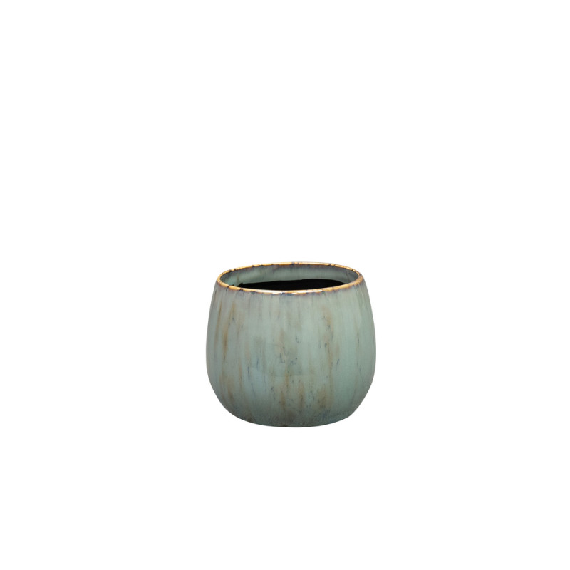 Cache-pot Odile bleu - D. 10xH. 8cm