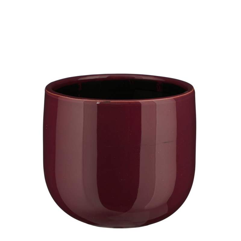 Cache-pot Pablo violet - H. 16xD. 18cm