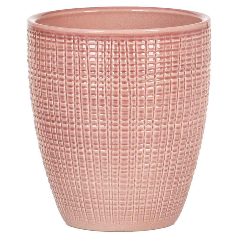 Vase pour orchidée en céramique, coloris Lychee -