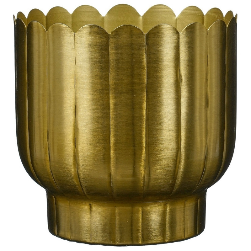 Cache-pot Barton, coloris or - H. 20xD. 20cm