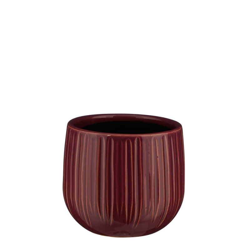 Cache-pot Pablo, en céramique, coloris violet - H.