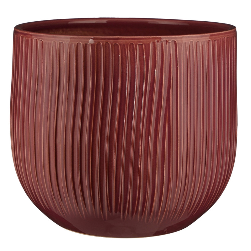 Cache-pot Pablo, en céramique, coloris violet - H.