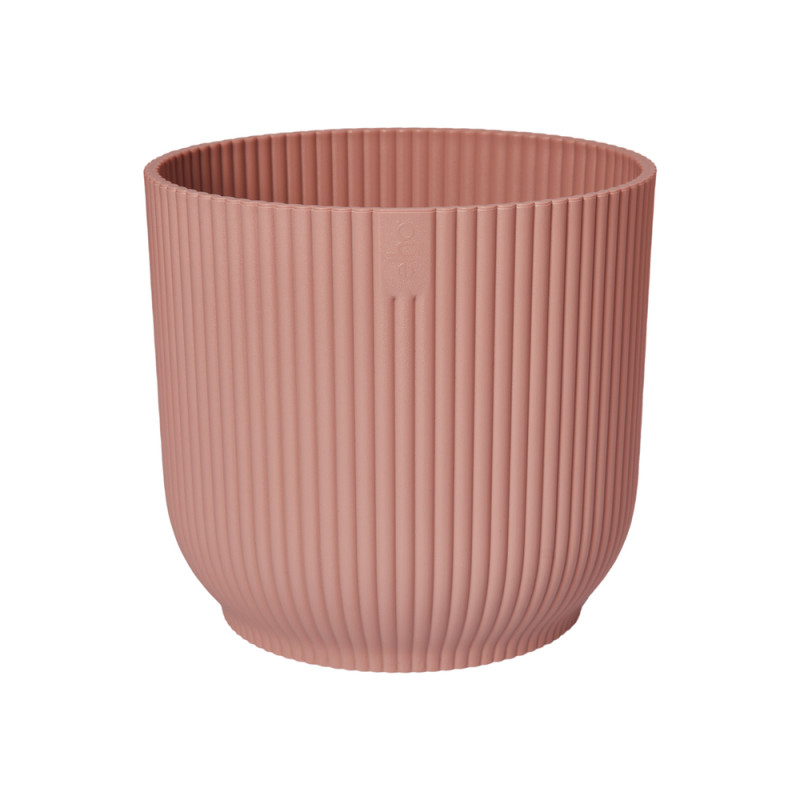 Cache-pot Vibes fold , coloris rose poudré - D. 22