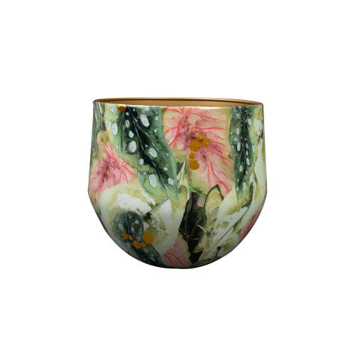 Cache-pot 'Monstera Mystery', en métal époxy - D.