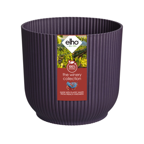 Cache-pot The Winery, coloris mauve foncé - D. 16c