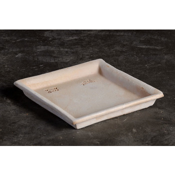 Soucoupe carrée en terre cuite L. 18 x l. 18cm
