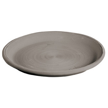 Soucoupe Assiette en terre cuite grise Ø 40cm