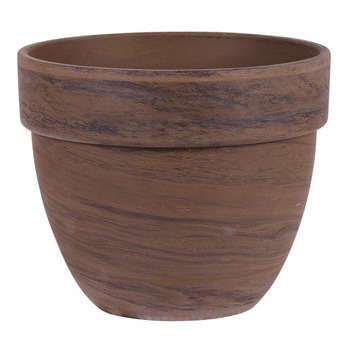 Pot : rond, basalte, 26x22cm