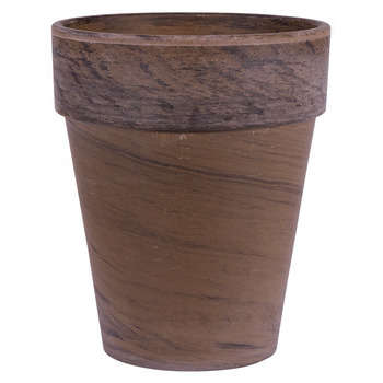 Pot : rond, basalte, d.26xh.31cm