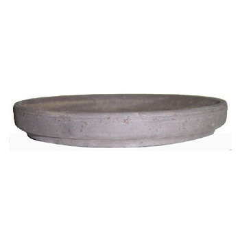 Soucoupe ronde en terre cuite, basalt Ø 11 cm
