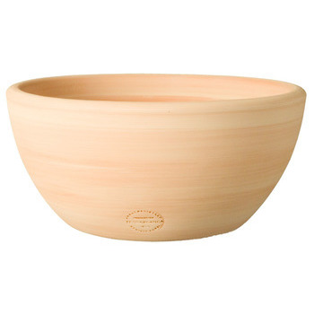 Coupe en terre cuite claire Ø 30 x H. 15 cm
