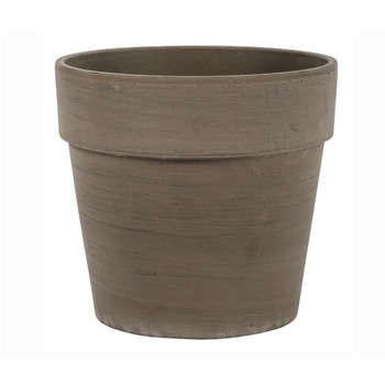 Pot Calima : basalt, marron, d.19cm