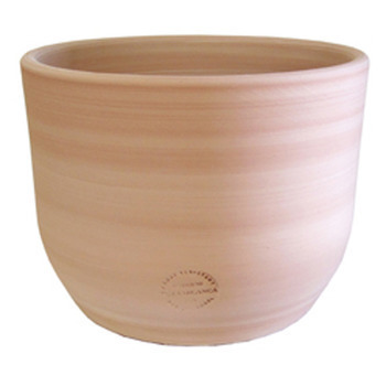 Pot rond Macetero, en terre cuite claire Ø 26 x H.