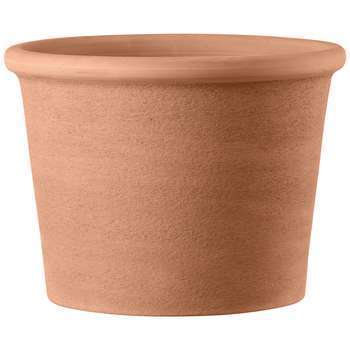 Pot cylindrique Primitivo White en terre cuite D33